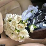 گل آرایی ماشین عروس ودسته گل عروس