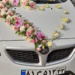 گل آرایی ماشین عروس ودسته گل عروس