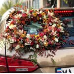 گل آرایی ماشین عروس ودسته گل عروس